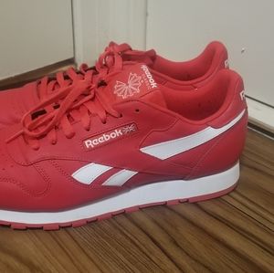 Red reebok shoes size 14